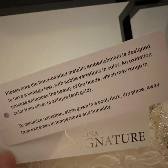 Elegant Cream Lace Wedding Dress - Picture 7 of 14